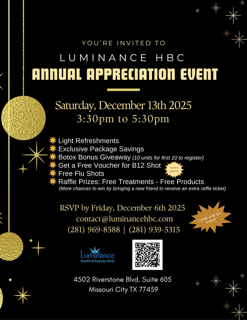 ✨ Luminance Health & Beauty Clinic – Appreciation Event ✨