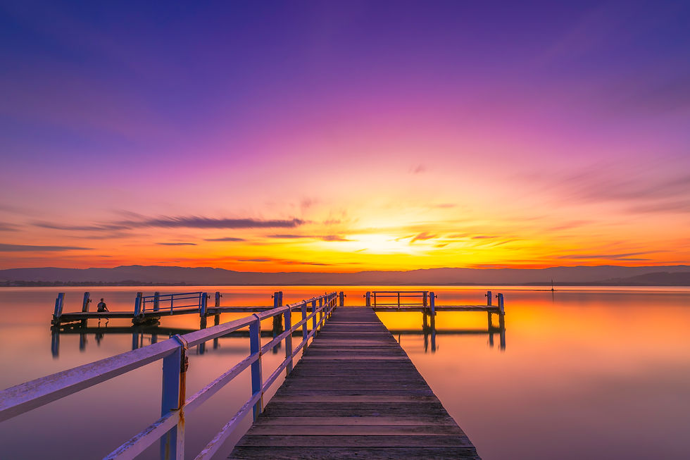 Tranquillity at sunset