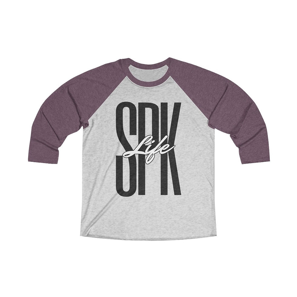 Thumbnail: SPK-LIFE Tri-Blend 3/4 Raglan Tee