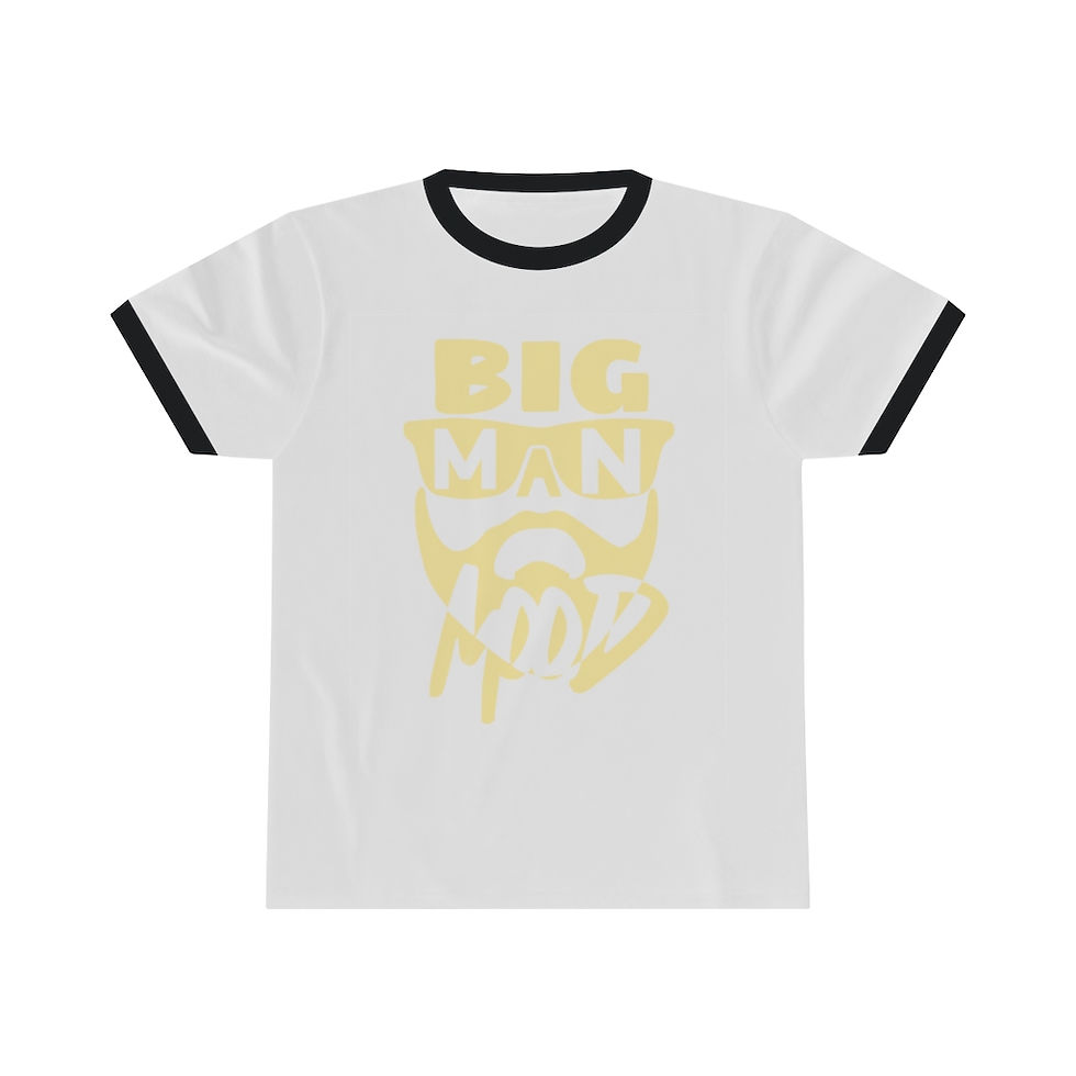 Thumbnail: CREAM BIG MAN MOOD Unisex Ringer Tee