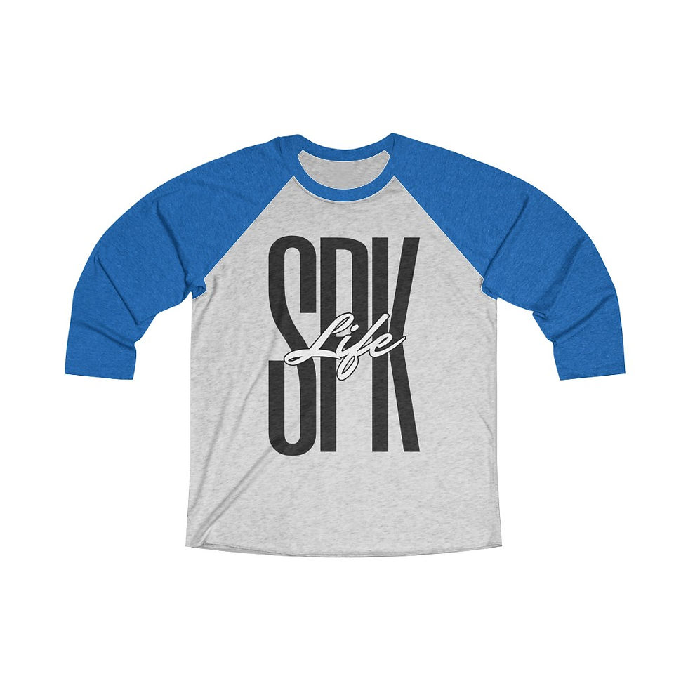 Thumbnail: SPK-LIFE Tri-Blend 3/4 Raglan Tee