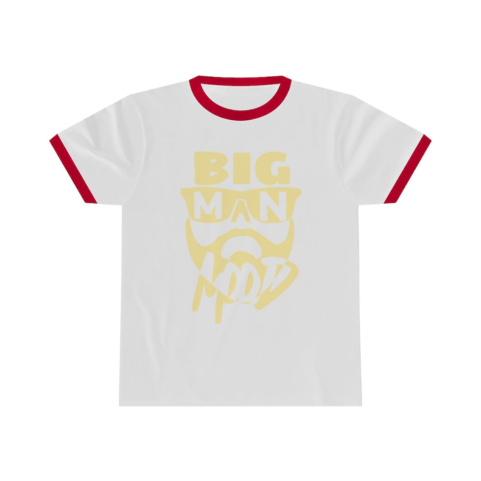 Thumbnail: CREAM BIG MAN MOOD Unisex Ringer Tee