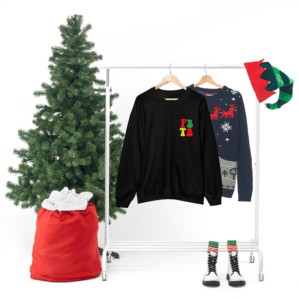 Thumbnail: FROM BROKEN 2 BLESSED BACK & FBTB POCKET Unisex Heavy Blend™ Crewneck Sweatshirt