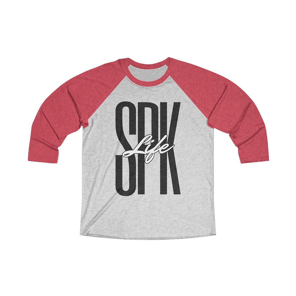 Thumbnail: SPK-LIFE Tri-Blend 3/4 Raglan Tee