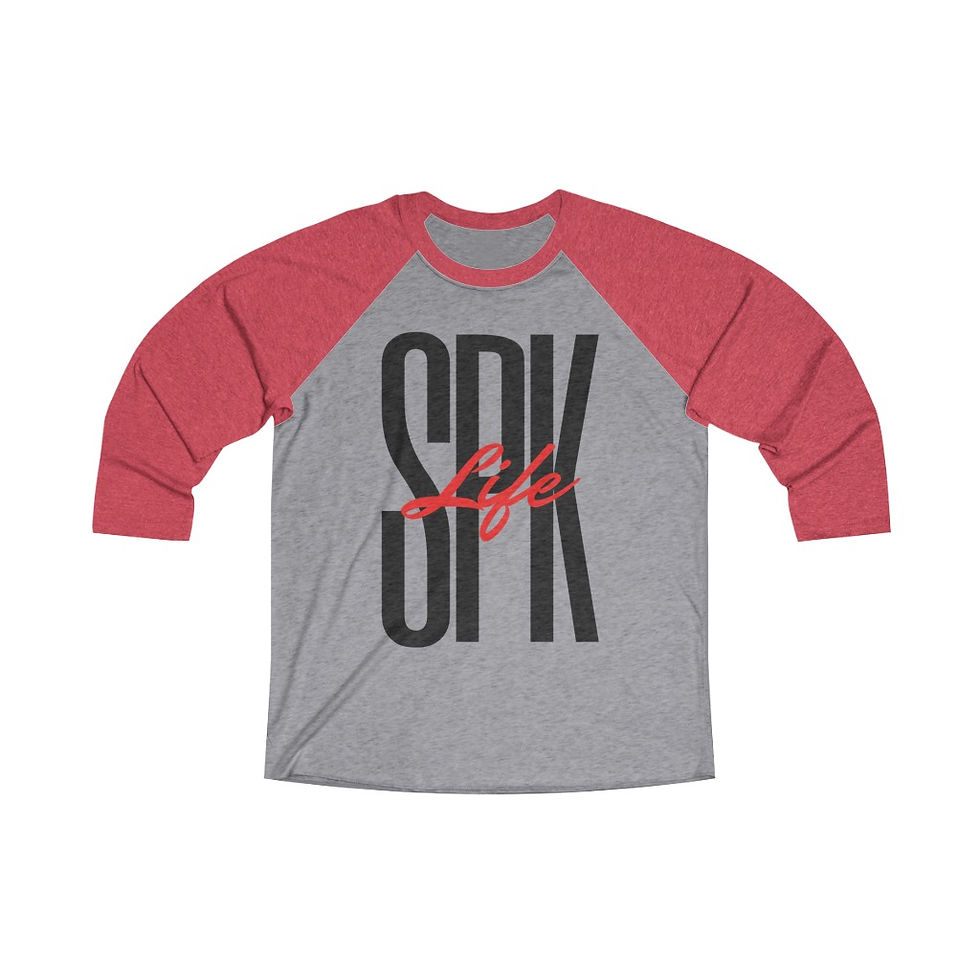 Thumbnail: SPK-LIFE Tri-Blend 3/4 Raglan Tee