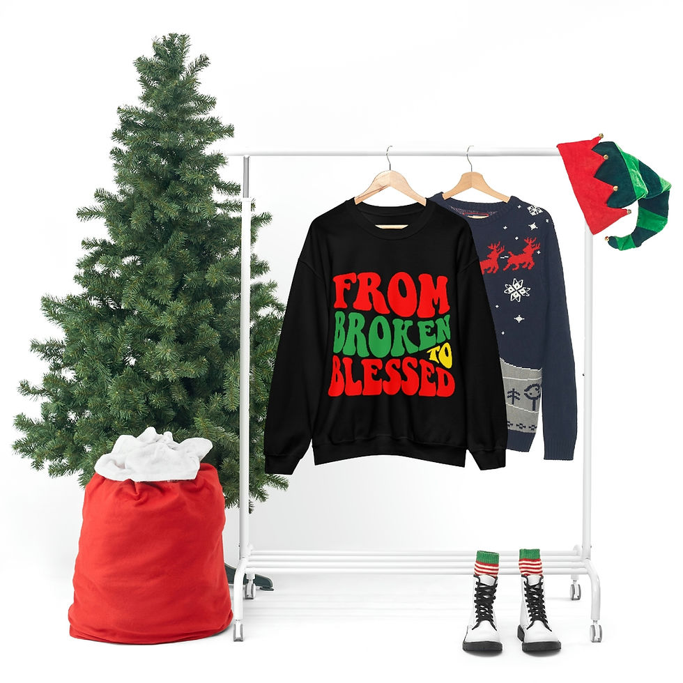 Thumbnail: FROM BROKEN TO BLESSED  Unisex Heavy Blend™ Crewneck Sweatshirt