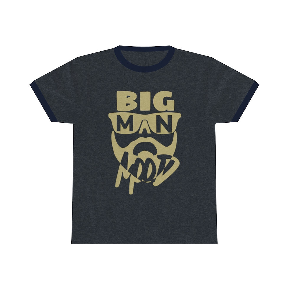 Thumbnail: CREAM BIG MAN MOOD Unisex Ringer Tee
