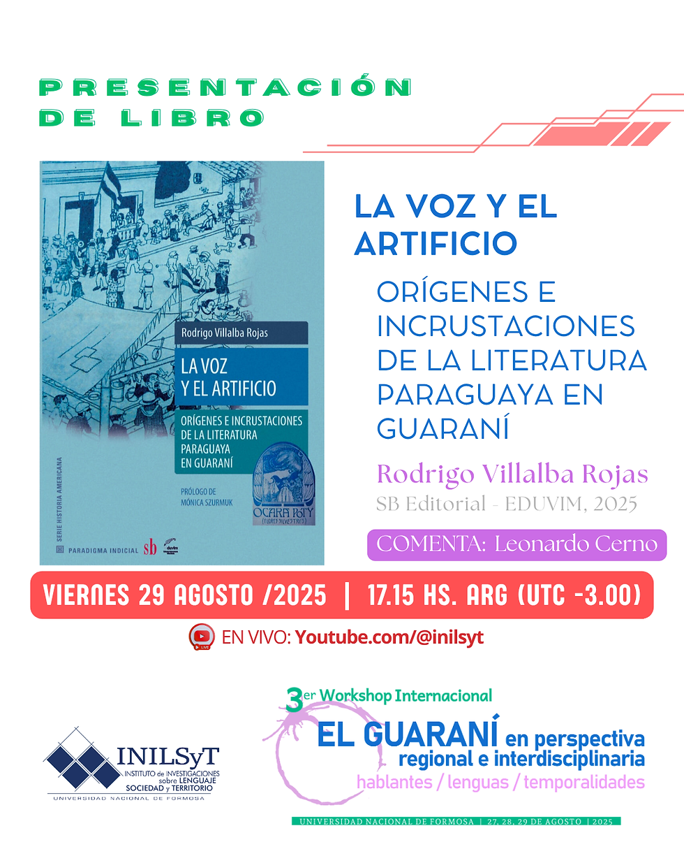 VIERNES 29 AGOSTO │ 17.15 HS. ARG (UTC -3.00)