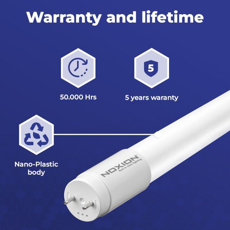Miniatyrbild: Noxion LED-rör T8 Avant Extreme 16.5W 150cm 3000K Varmvit 2650lm