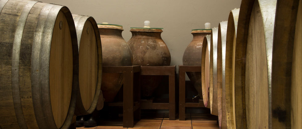 Algeuria winery barrels 