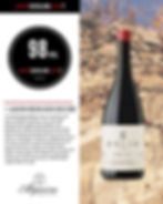 A picture of the wine bottle Dolio Algueira. With the James Suckling points.