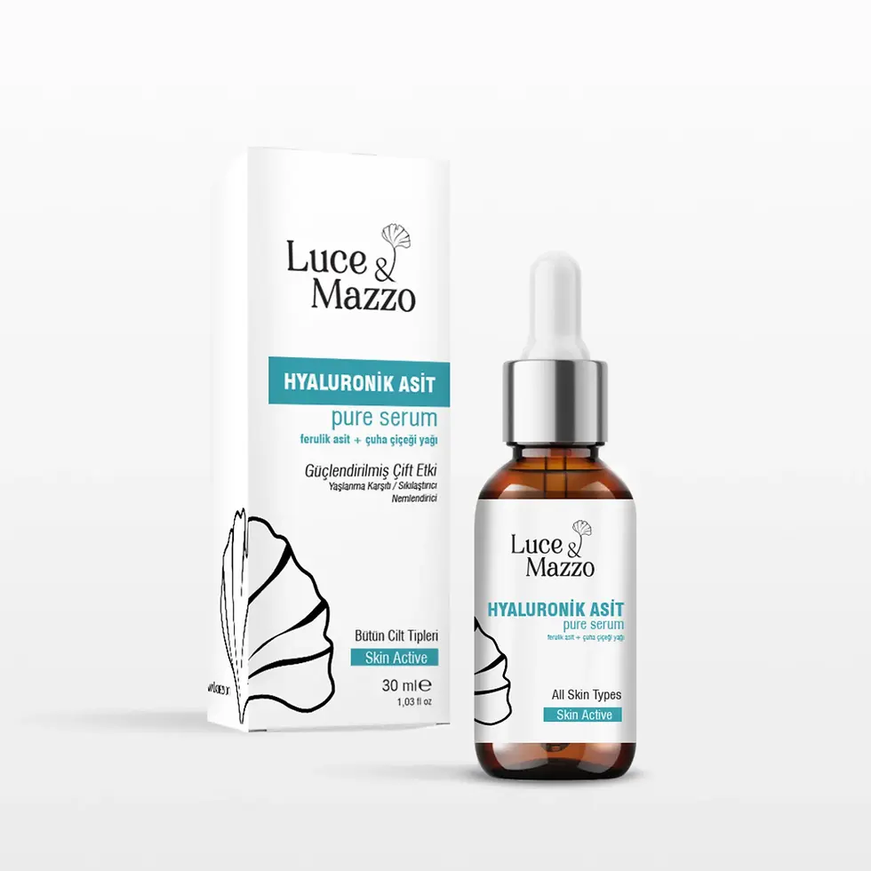 Aydınlatıcı Nemlendirici Serum 30 ml , Hyaluronik Asit Ferulic Asit, Tüm Cilt Ti