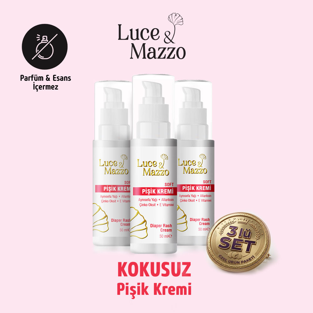 Luce & Mazzo Kokusuz İhrama Uygun Pişik Kremi - 3 lü set