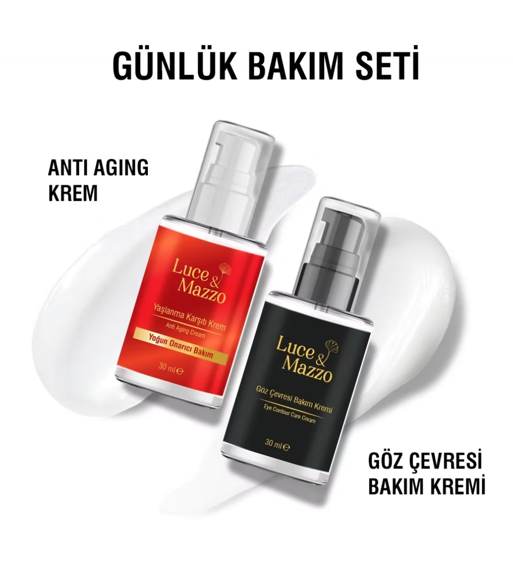 2’li Cilt Bakım Kremi Seti – Yüz ve Göz Çevresi İçin Yoğun Nemlendirme