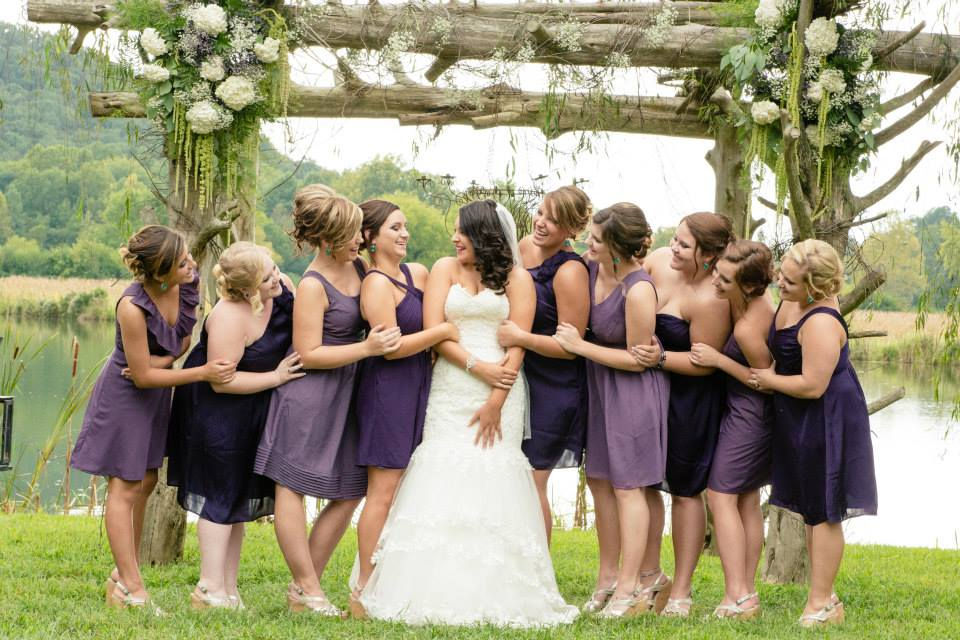 emily and bridesmaids