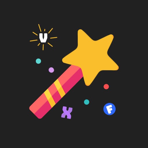 vfx course spine 2d animation thumbnail, contains a stylized wand with a star on top of it with magi