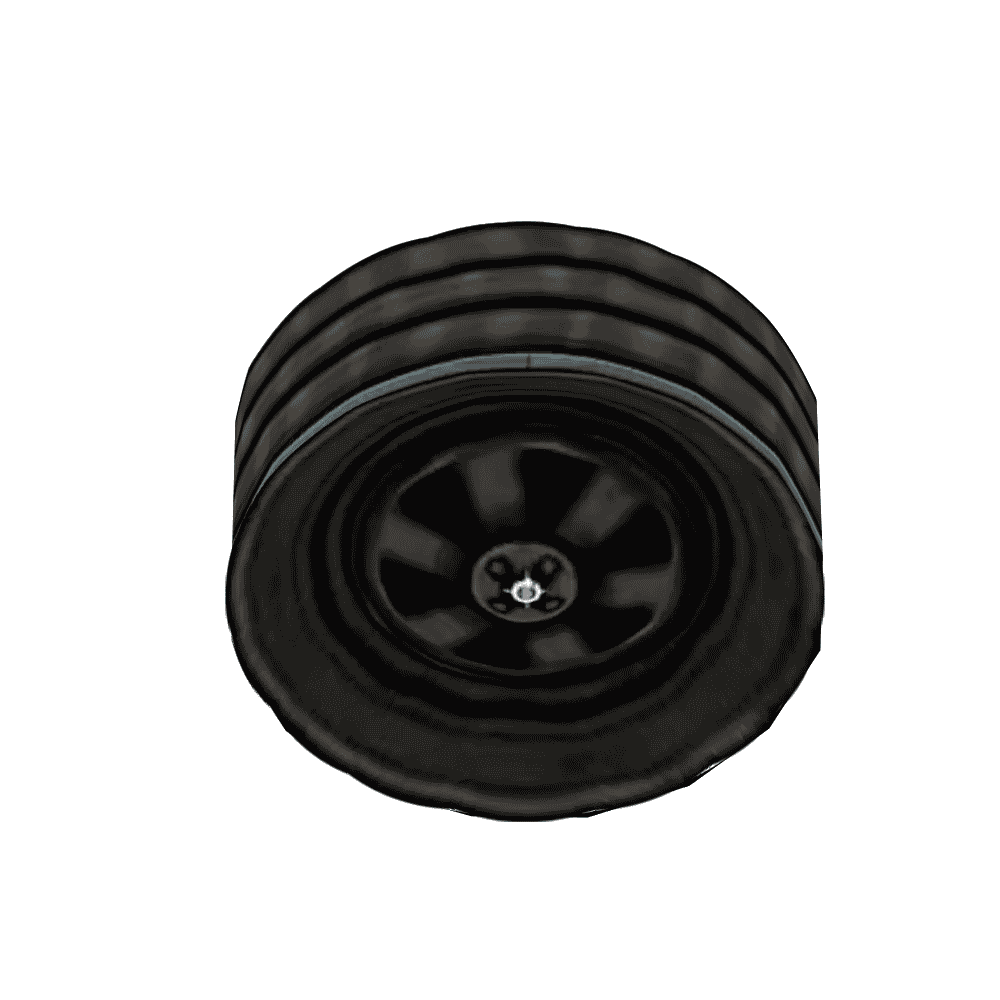 3D rotating wheel animated in Spine