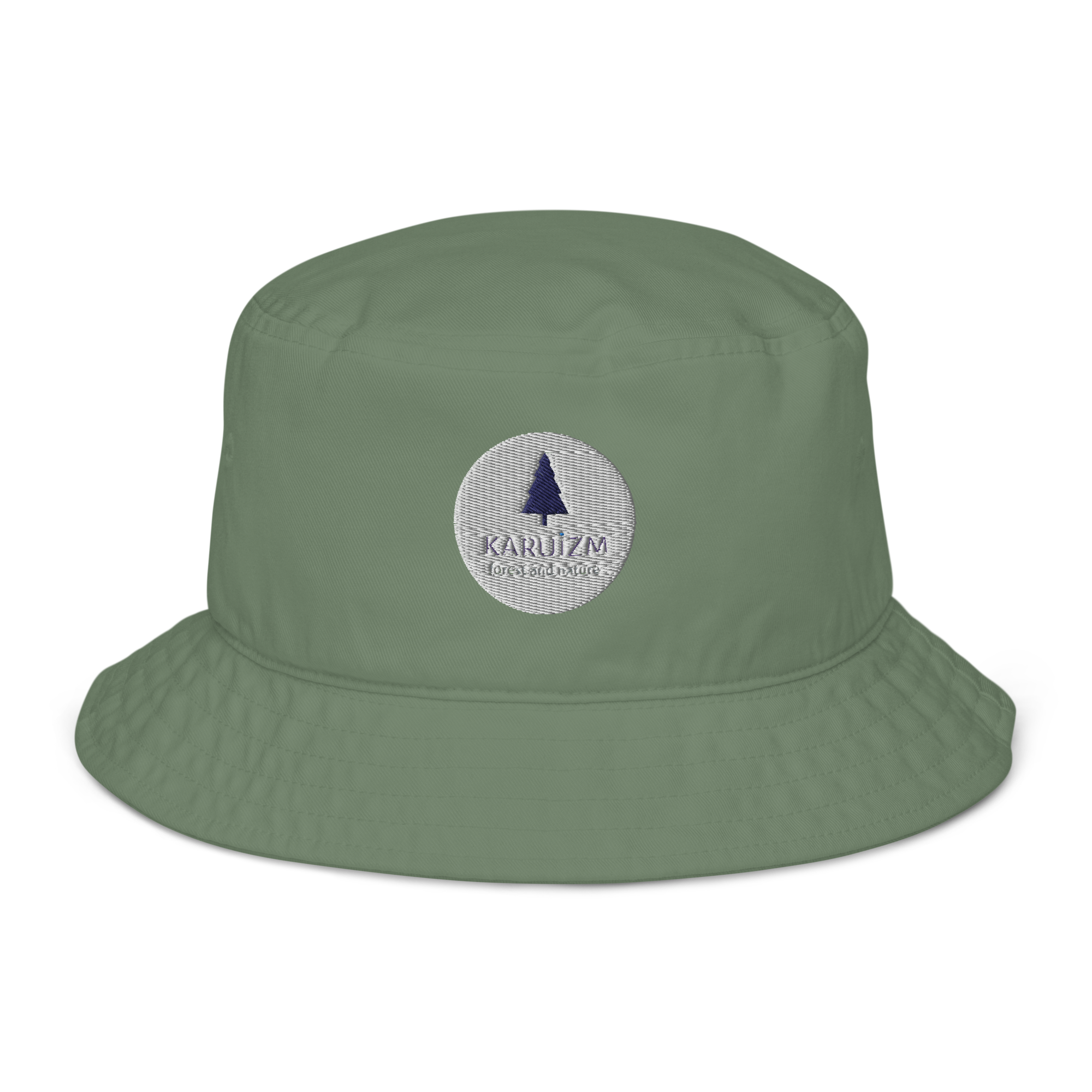 【全4色】オーガニックコットン 刺繍バケットハット