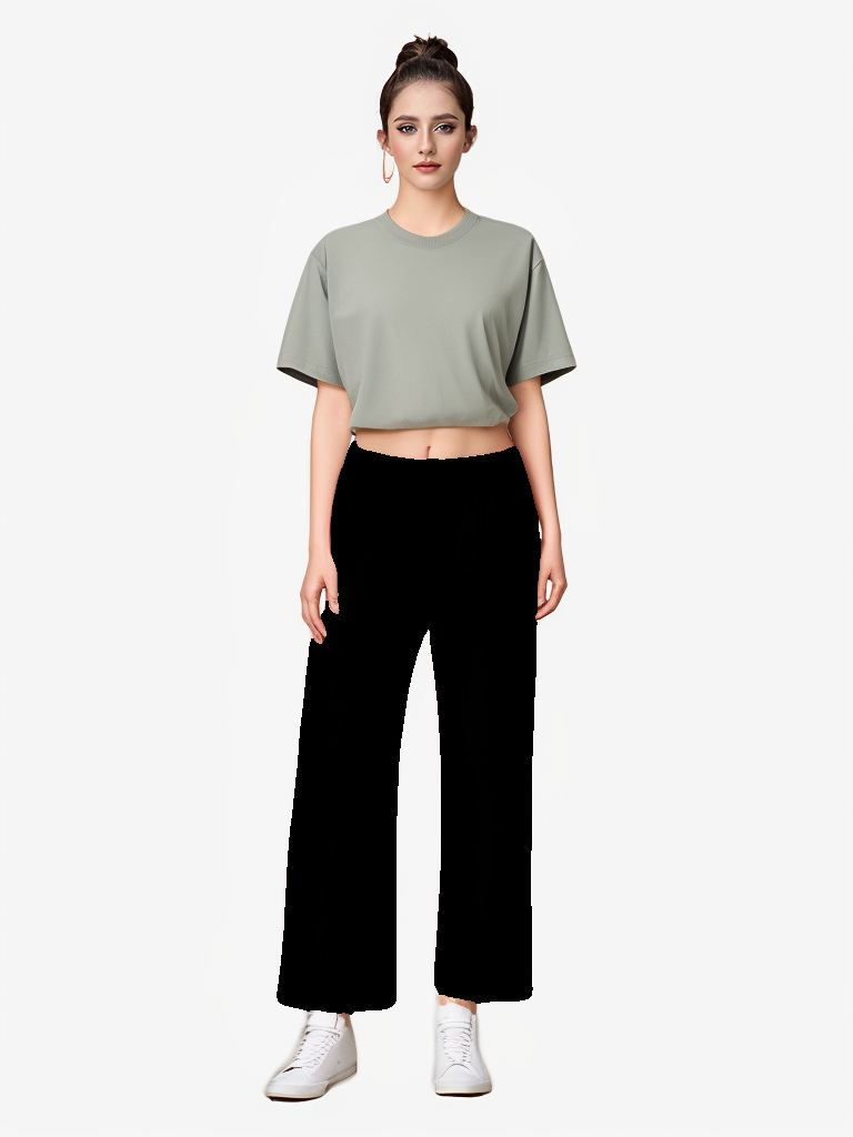 Thumbnail: Wide Leg Fleece Pant