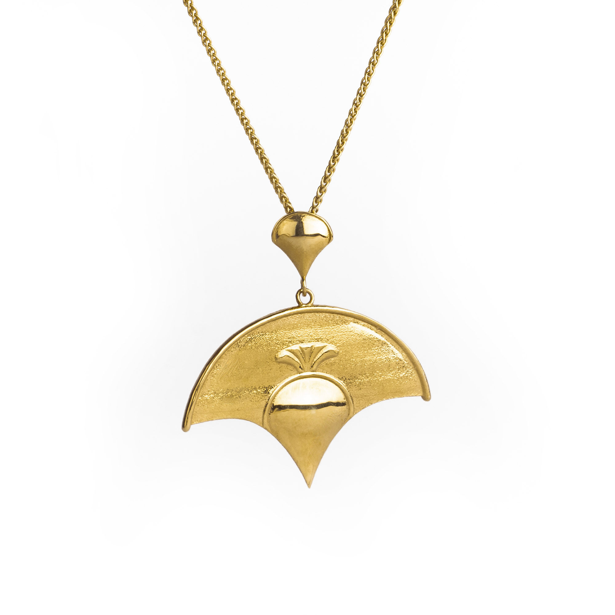 Myth of Peacock Necklace | Gold Plated Sterling Silver 925°