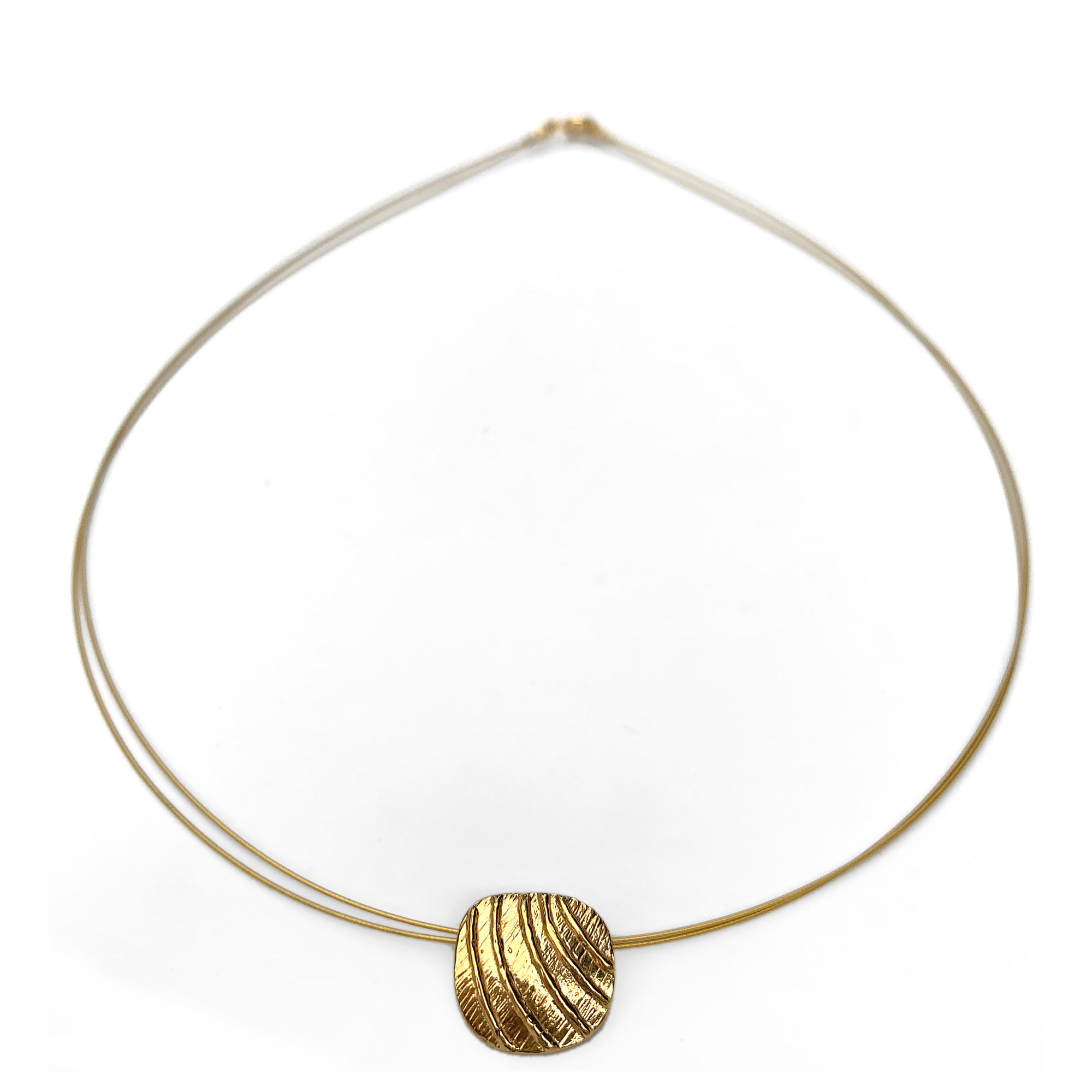 Necklace Golden Waves | Gold Plated Sterling Silver 925°