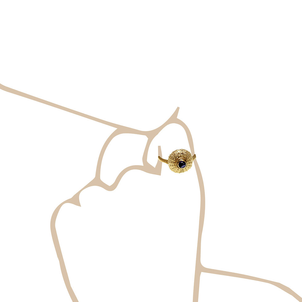 Thumbnail: Sea Urchin Ring | Gold K14