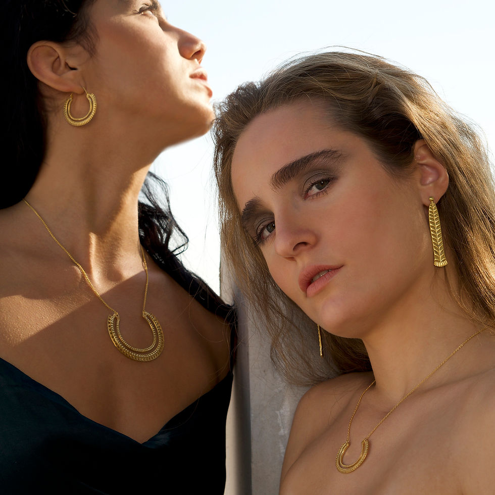 Thumbnail: Braid Earrings | Gold Plated Sterling Silver 925°