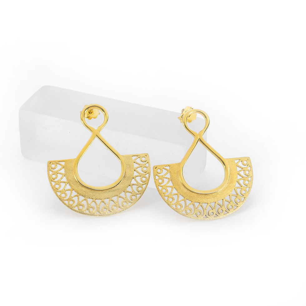 Thumbnail: Hera Earrings | Gold Plated Sterling Silver 925°