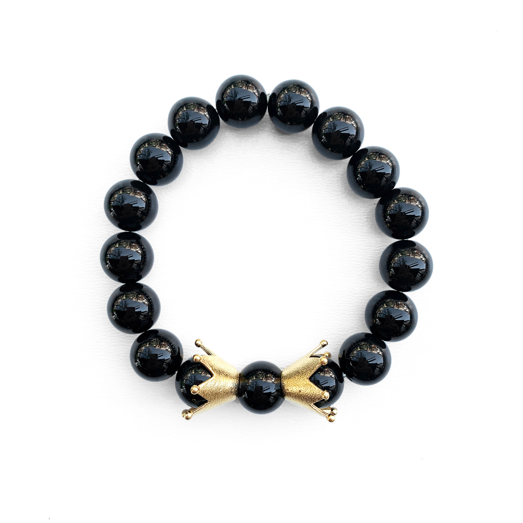 Βραχιόλι | Μαύρες πέτρες Όνυχα & Ασήμι 925°