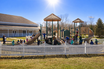 Our expansive playgrounds allow plenty of room to play.