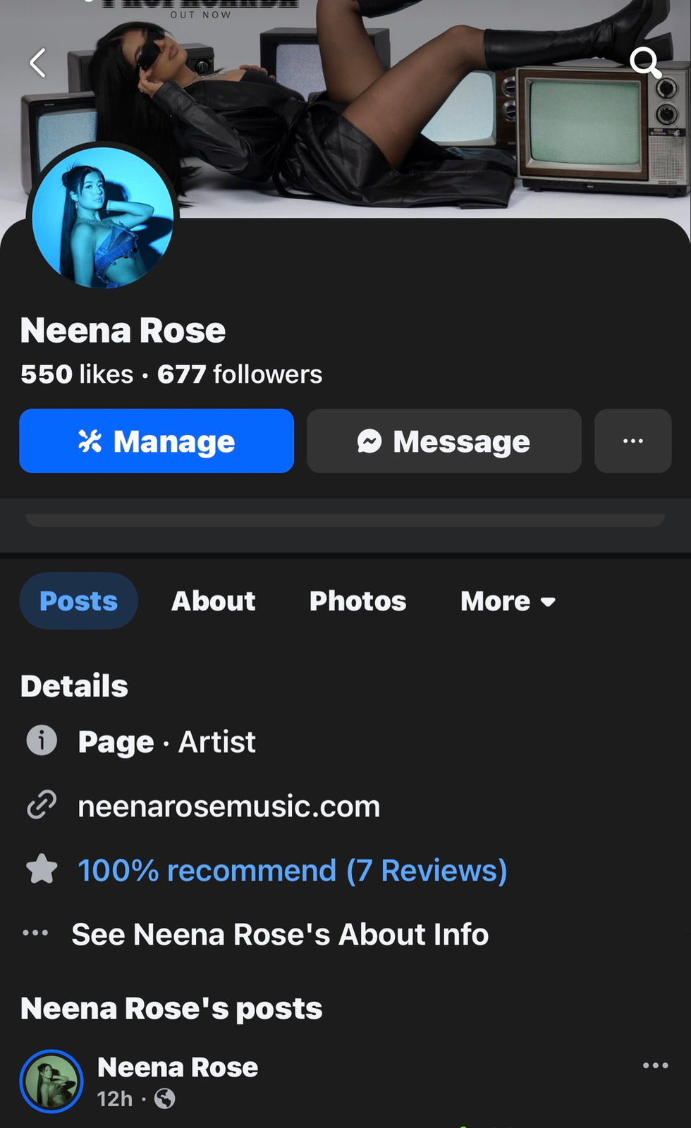 Neena Rose Facebook Page March 15