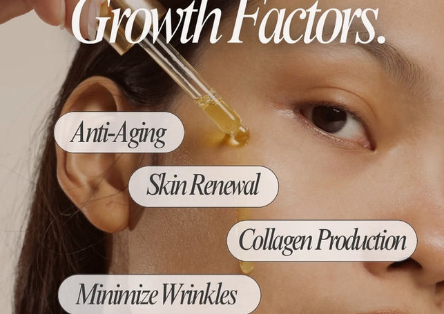 Benefits of growth factors for skin