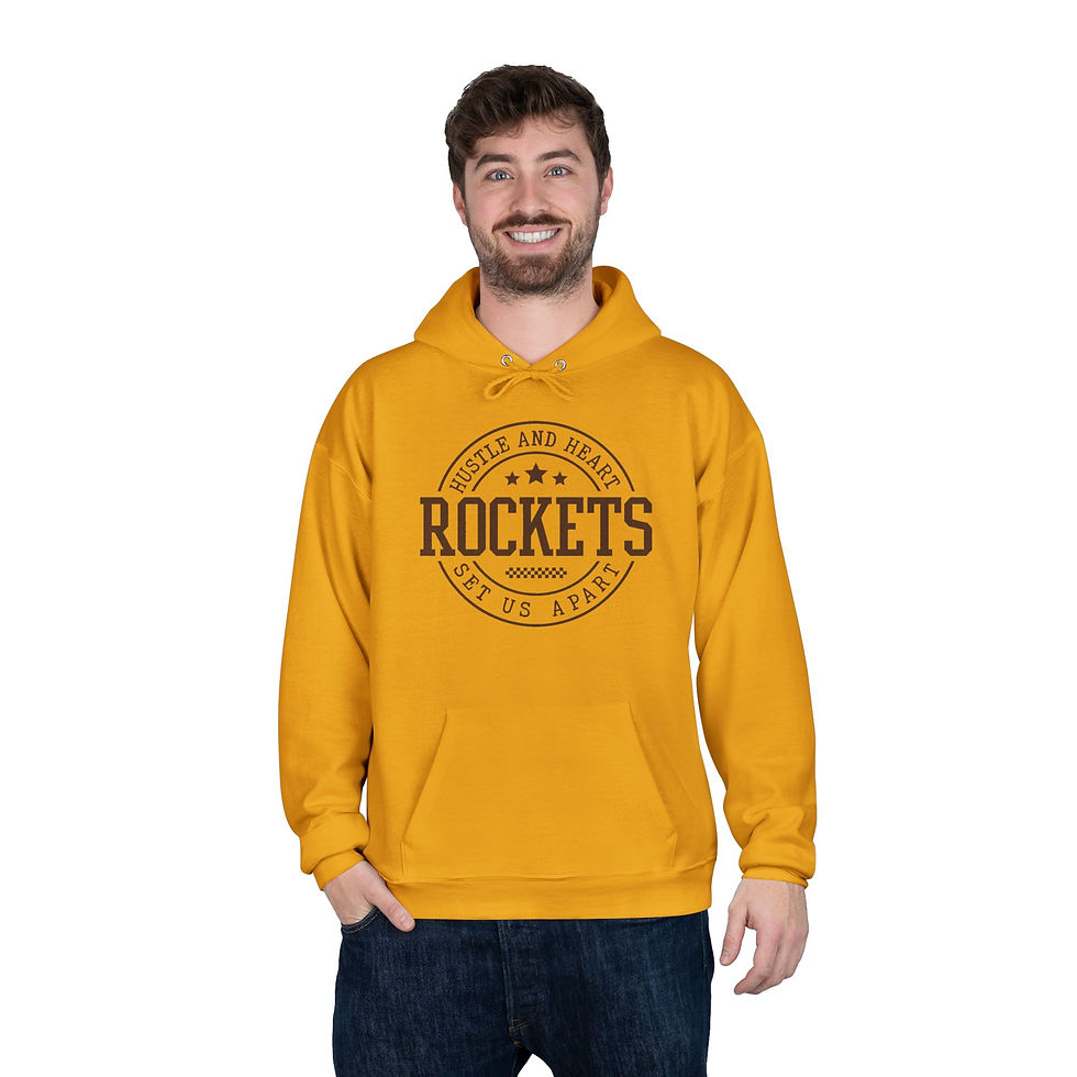 Thumbnail: 'Rockets Hustle & Heart' Unisex Pullover Hoodie