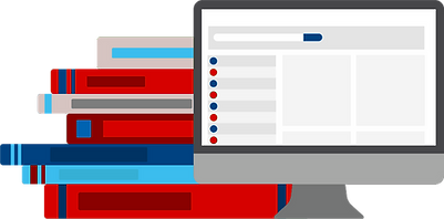 Computer + Book Stack - Branded Colors (Illustration) [Overlay].png