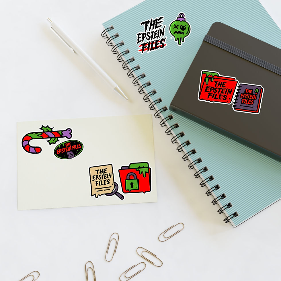 Thumbnail: 'All I Want for Christmas are the Epstein Files' Sticker Sheet - Punk