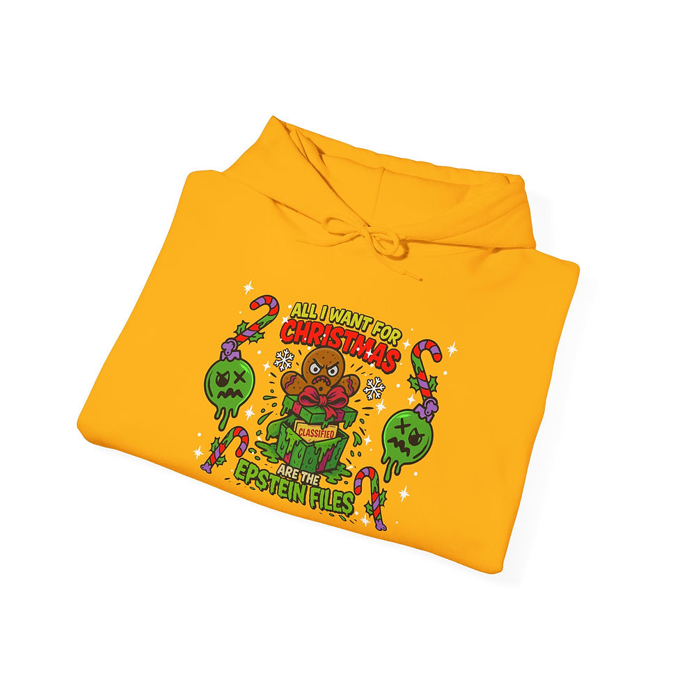 Thumbnail: 'All I Want for Christmas are the Epstein Files' Gingerbread Snaps! Sweatshirt