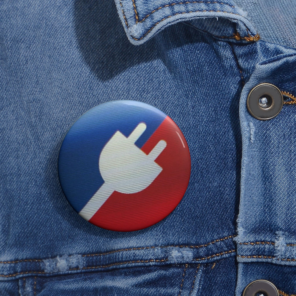 Miniatura: 'Political Plug' Logo Button