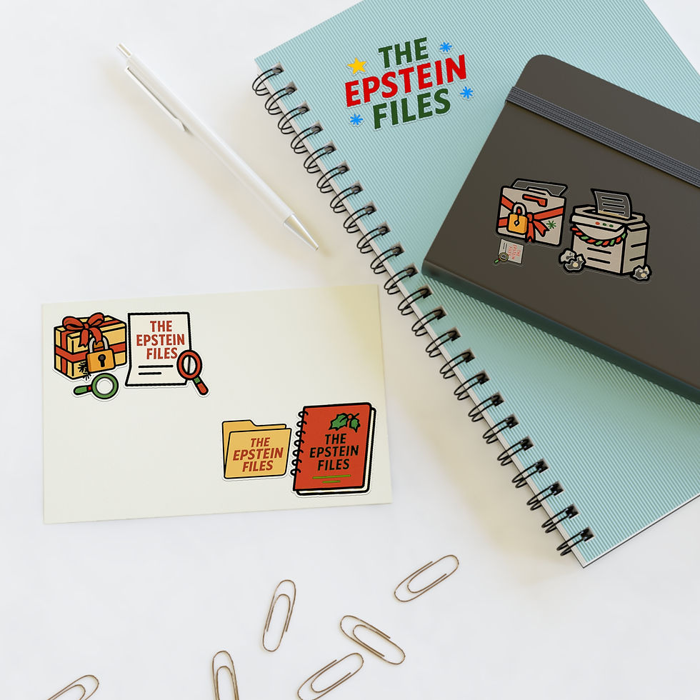 Thumbnail: 'All I Want for Christmas are the Epstein Files' Sticker Sheet - Traditional B