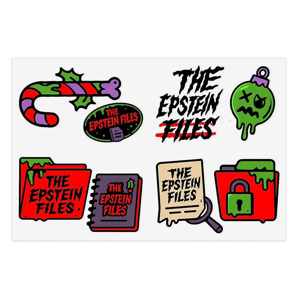 Thumbnail: 'All I Want for Christmas are the Epstein Files' Sticker Sheet - Punk