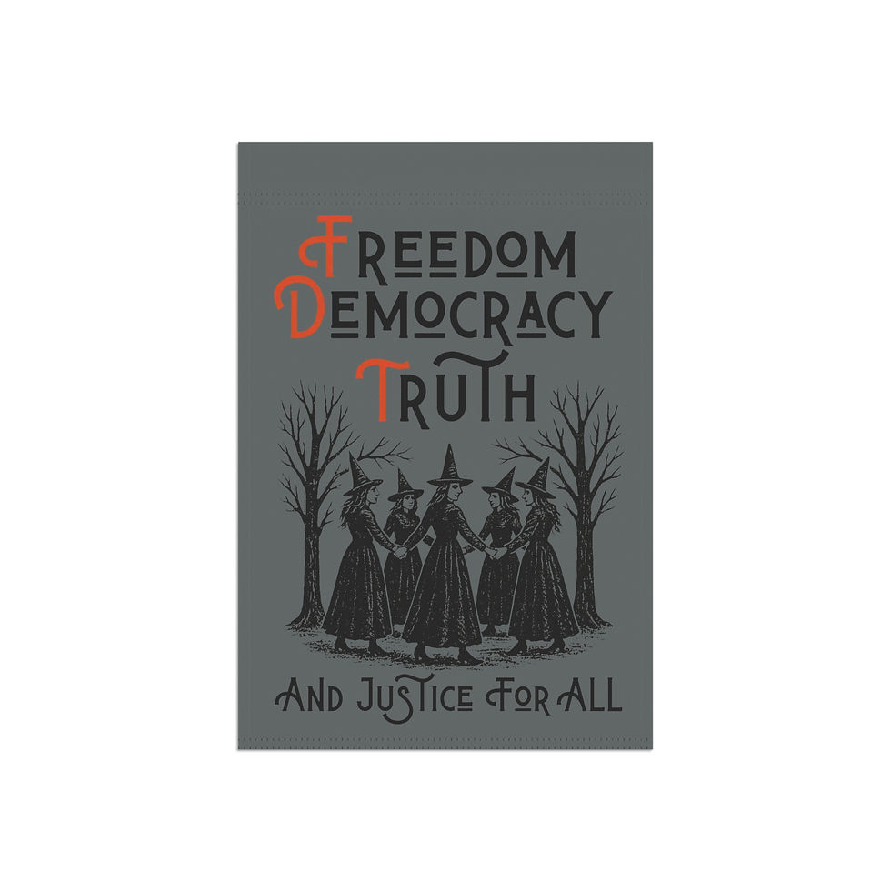 Thumbnail: 'Freedom, Democracy, Truth' Witches Garden Flag