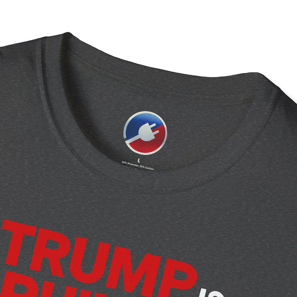 Thumbnail: 'Trump is Ruining America' Statue of Liberty Unisex Softstyle T-Shirt [Red Text]