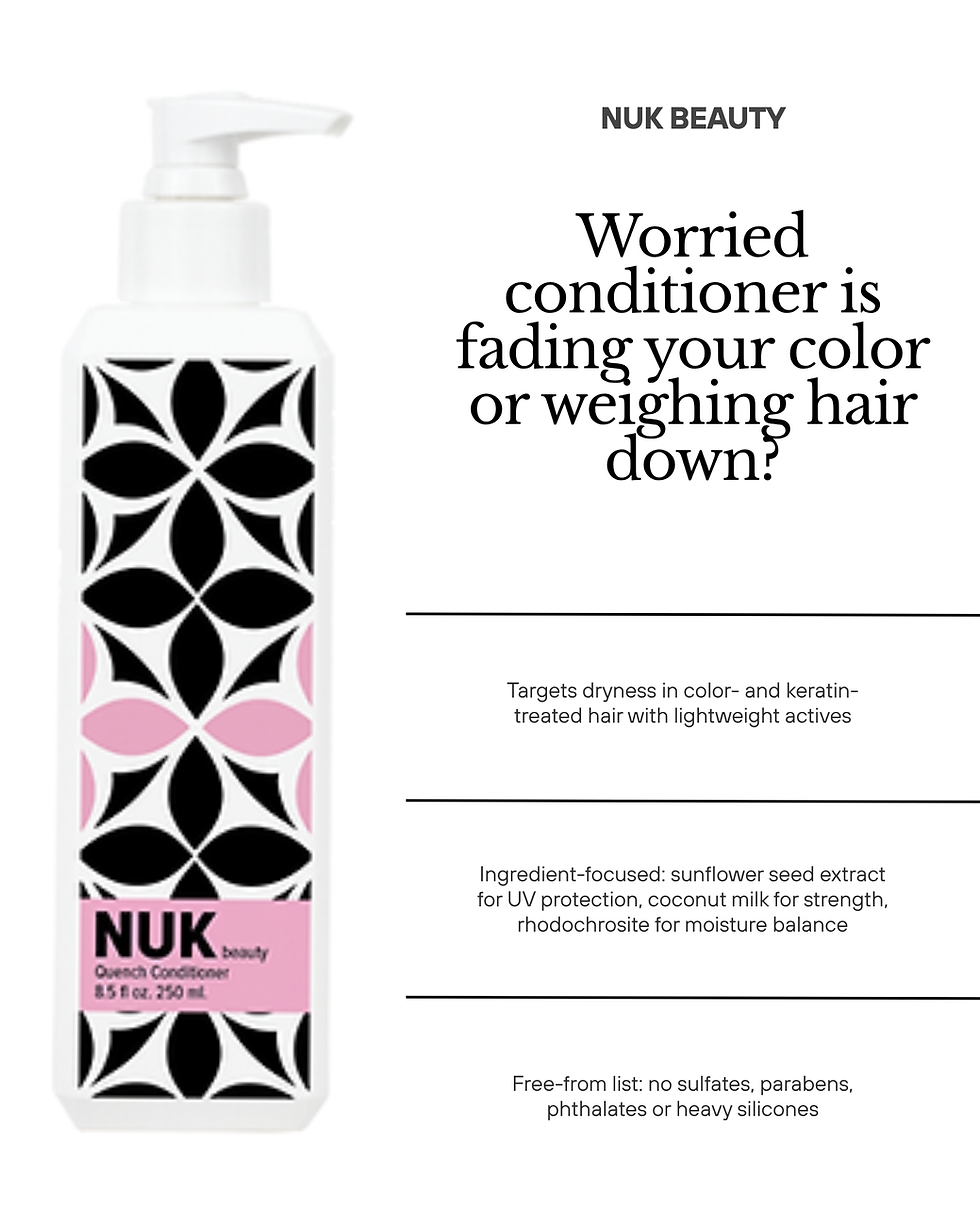 Thumbnail: Hydrating Conditioner for Dry, Frizzy Hair | NUK Beauty Quench