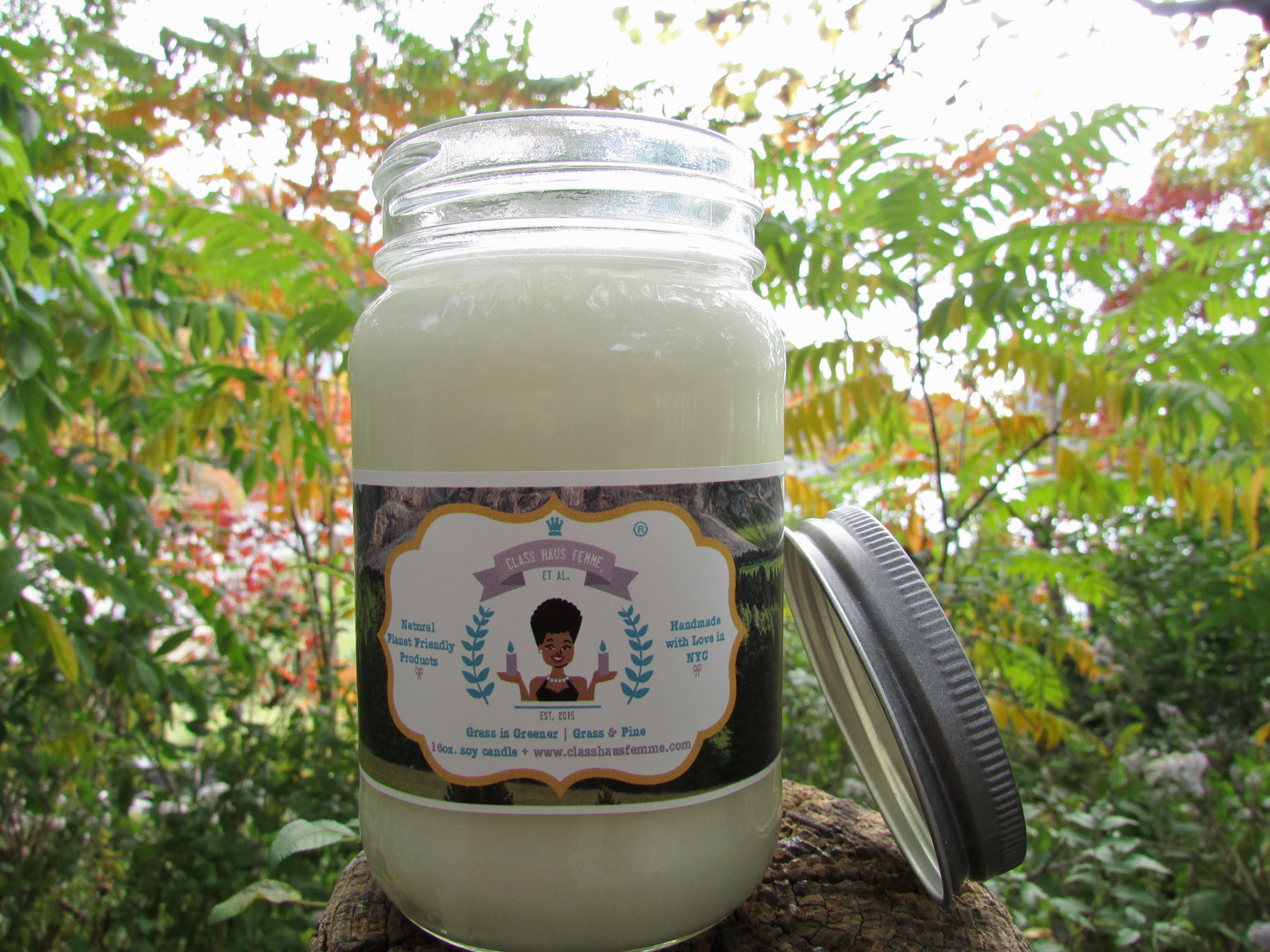 Grass Is Greener  | Grass and Pine | 16oz. Soy Candle