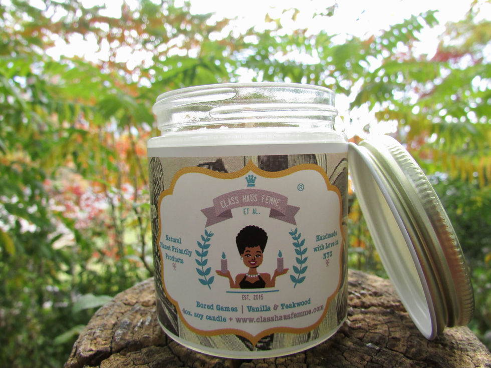 Thumbnail: Bored Games | Vanilla and Teakwood | 4oz. Soy Candle