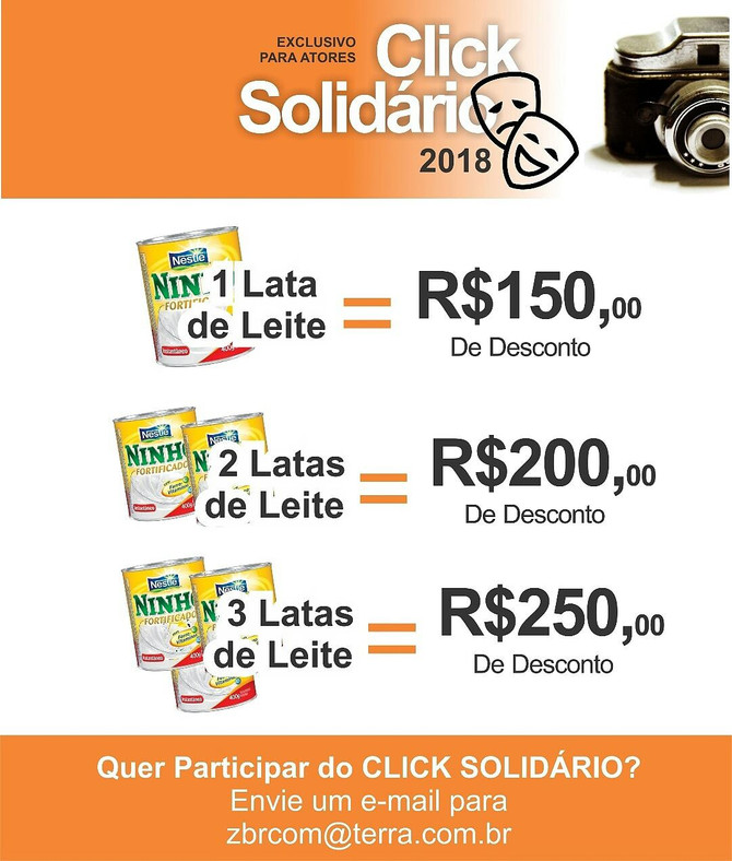Sua Doação Vale Desconto!
CLICK SOLIDÁRIO 2018 já começou!