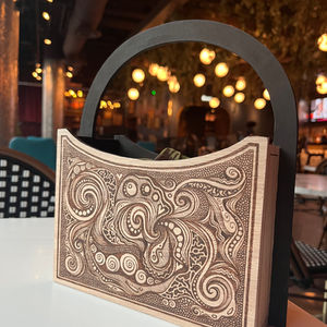 Wooden purse