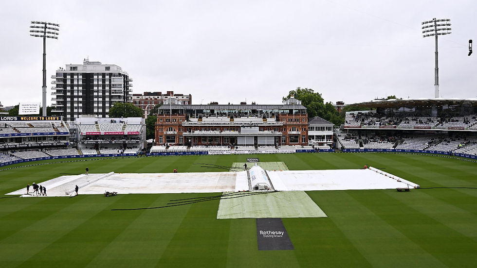 Black Caps continue to struggle as rain halts play