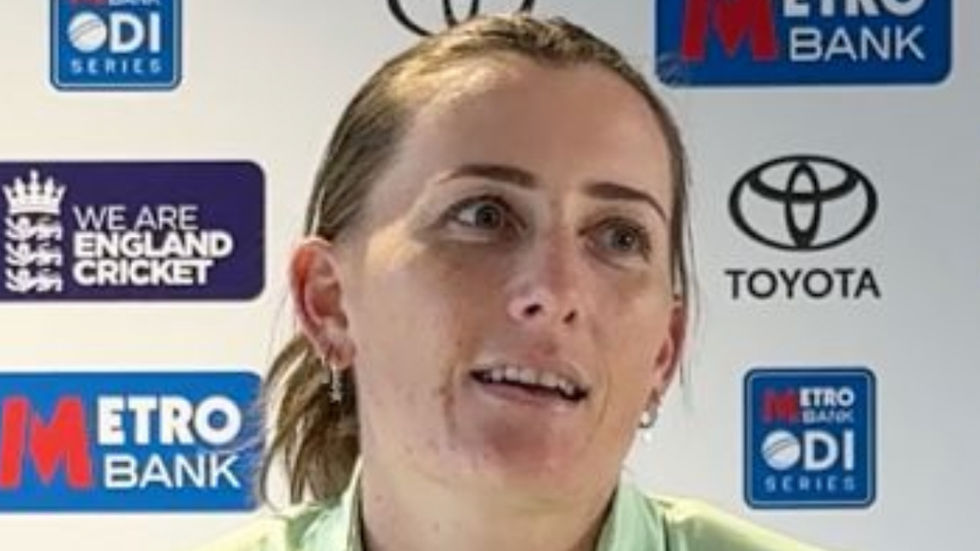 Rosemary Mair took three wickets for the White Ferns in their one-wicket loss to England PHOTO: PRESS CONFERNCE  VIDEO CLIP