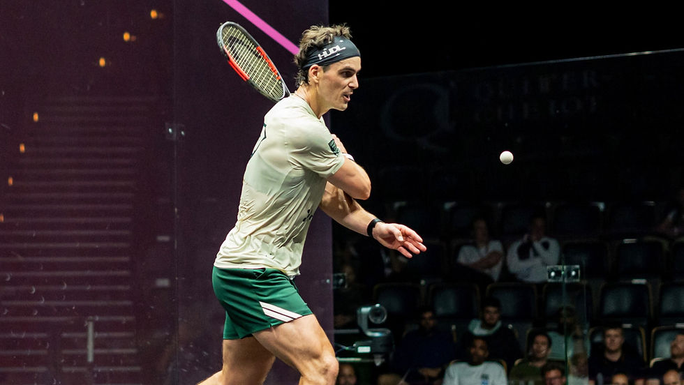 Paul Coll opened his 2026 British Open account with a win PHOTO: PSA WORLD TOUR