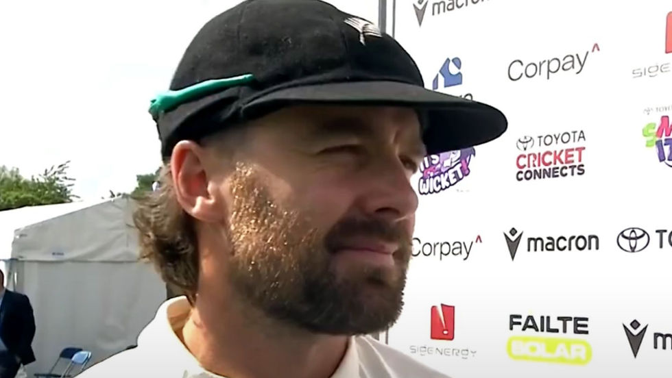Half century maker Tom Blundell as the Black Caps and England finish even on day oen of the second test PHOTO: NZC